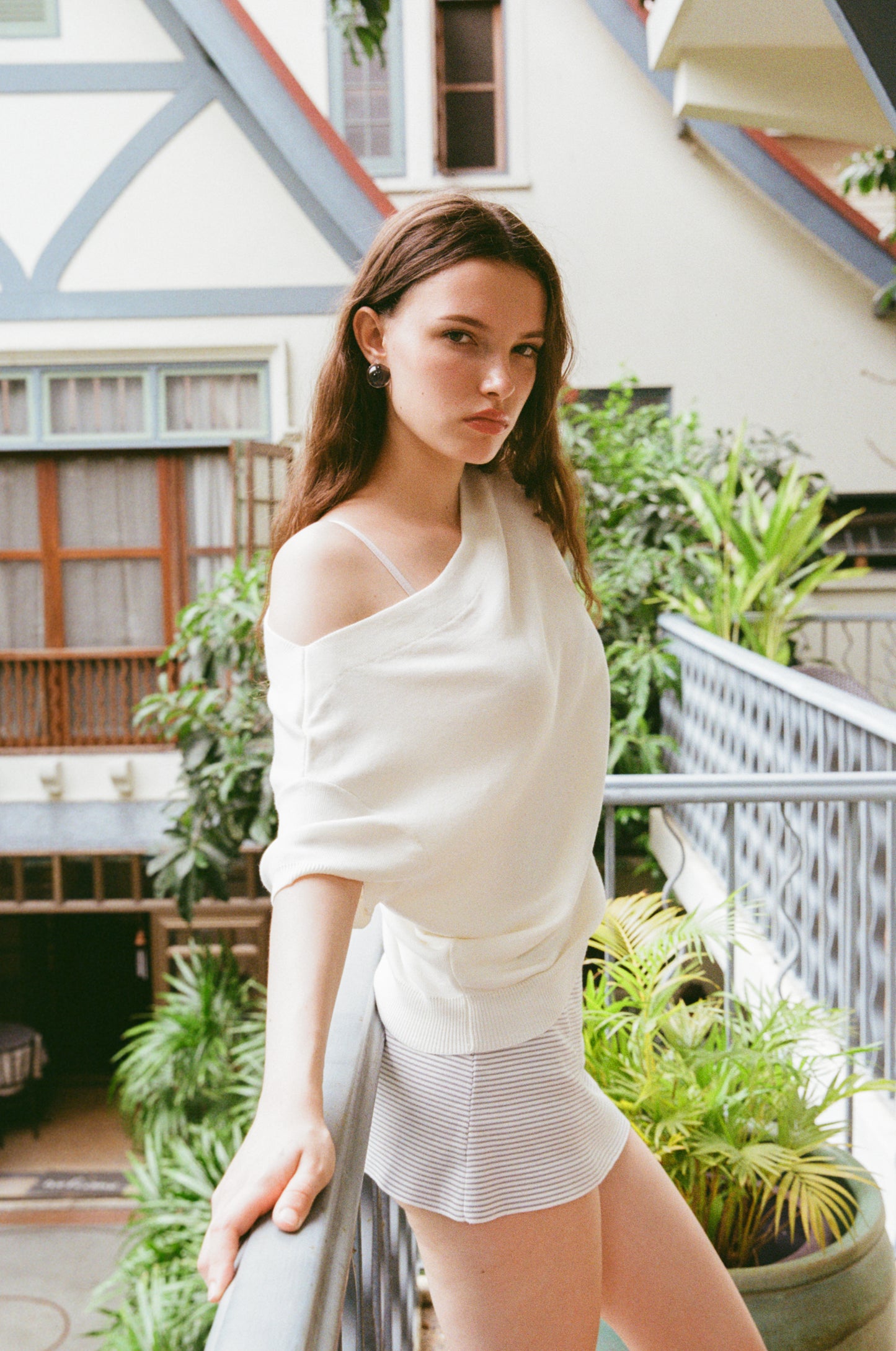 Marine Off-Shoulder Top