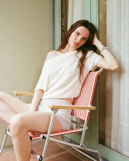 Marine Off-Shoulder Top