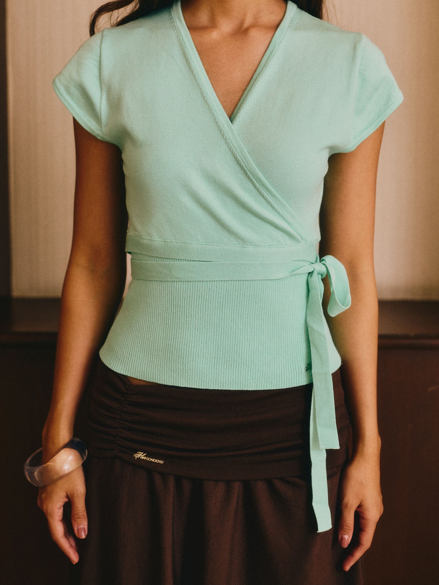 Obi Cross Tie Top